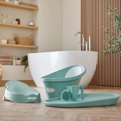 Wanienka dla niemowlaka z odpływem Baby eucalyptus Shnuggle