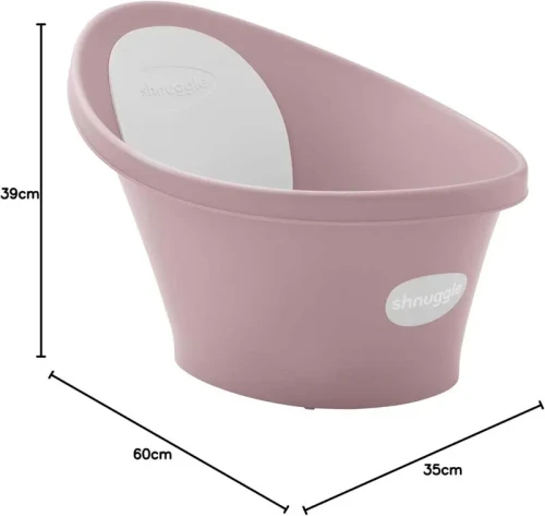 Wanienka dla niemowlaka z odpływem Baby blossom pink Shnuggle