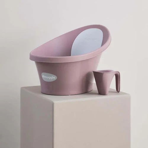 Wanienka dla niemowlaka z odpływem Baby blossom pink Shnuggle