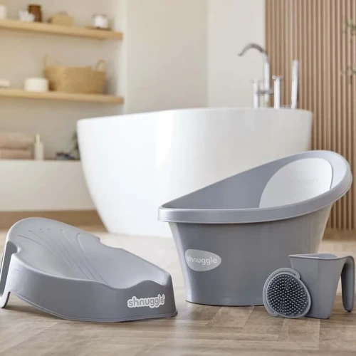 Wanienka dla niemowlaka z odpływem Baby pebble grey Shnuggle