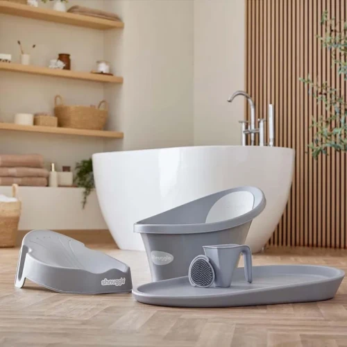 Wanienka dla niemowlaka z odpływem Baby pebble grey Shnuggle