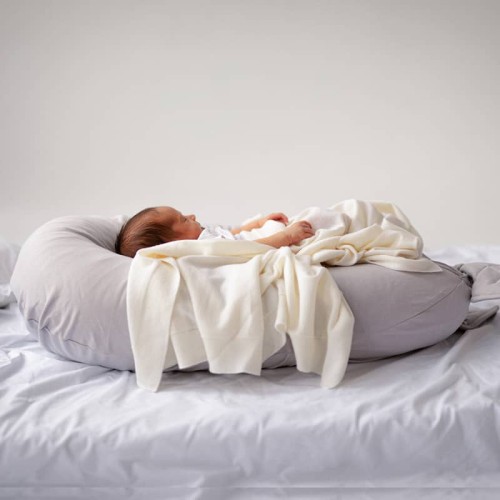 Poduszka ciążowa uniwersalna PUUKI Nest kolor: jasny szary