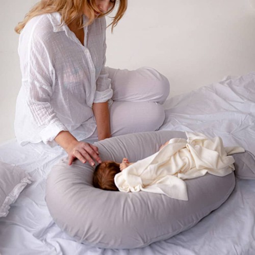 Poduszka ciążowa NEST jasnoszara uniwersalna Puuki