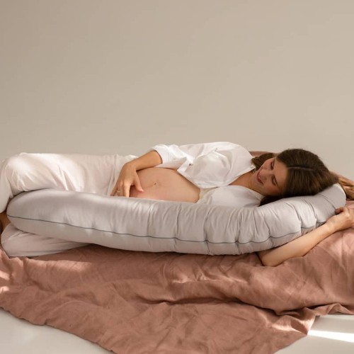 Poduszka ciążowa uniwersalna PUUKI Nest kolor: jasny szary