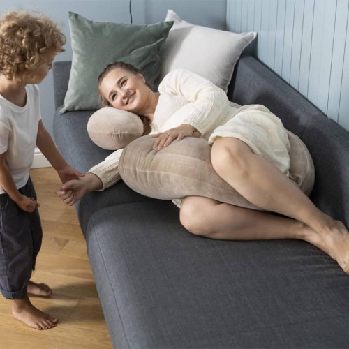 Poduszka ciążowa Premium beżowa Motherhood
