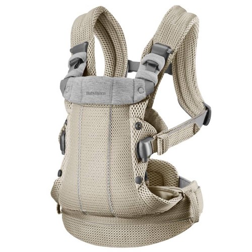 Nosidełko Harmony 3D Mesh szary beż BabyBjorn