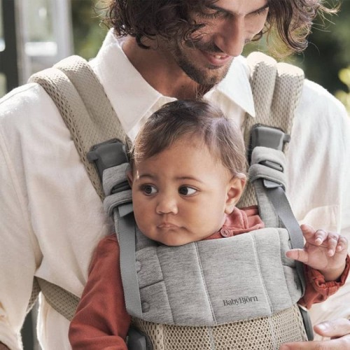 BABYBJORN - nosidełko Harmony 3D Mesh, Szary Beż