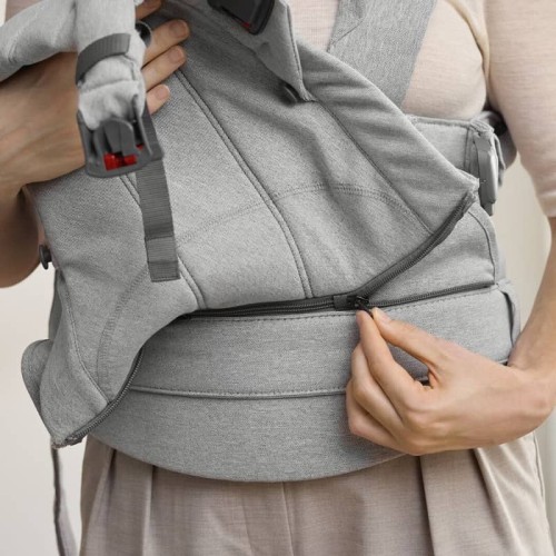Nosidełko Harmony Woven jasny szary melanż BabyBjorn