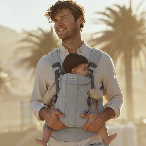 Nosidełko Harmony Woven jasny szary melanż BabyBjorn