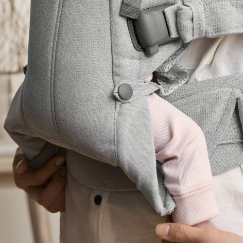 BABYBJORN - nosidełko Harmony, Woven Jasny szary melanż