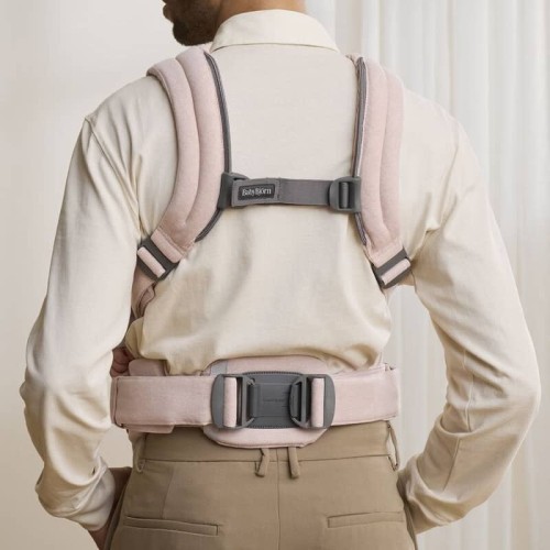 Nosidełko Harmony Woven jasny róź melanż BabyBjorn