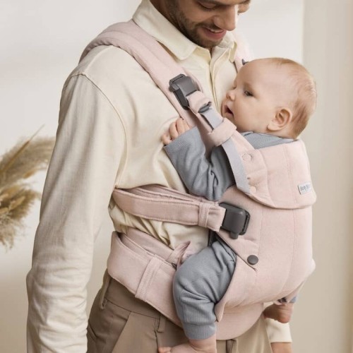 BABYBJORN - nosidełko Harmony, Woven Jasny róż melanż