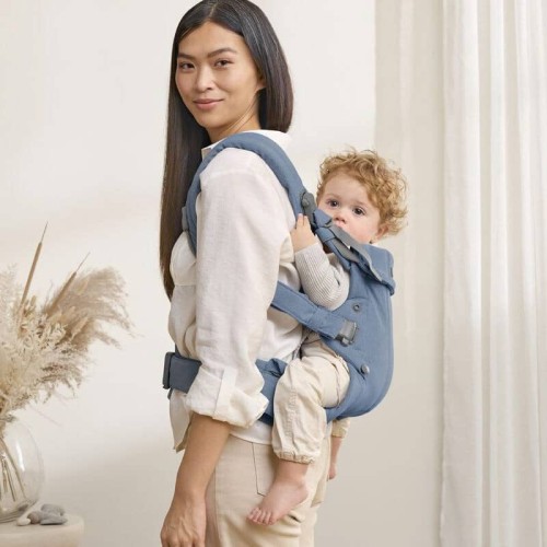 BABYBJORN - nosidełko Harmony, Woven Niebieski melanż