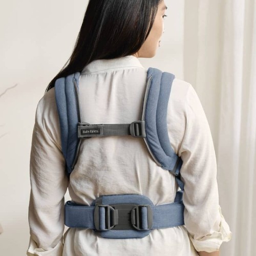Nosidełko Harmony Woven niebieski melanż BabyBjorn
