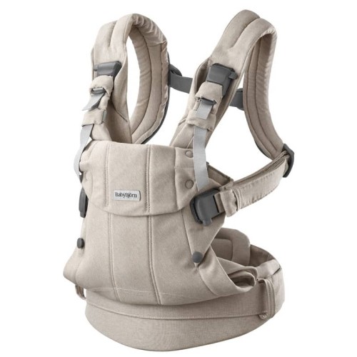Nosidełko Harmony Woven jasny beż melanż BabyBjorn