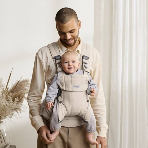 BABYBJORN - nosidełko Harmony, Woven Jasny Beż melanż