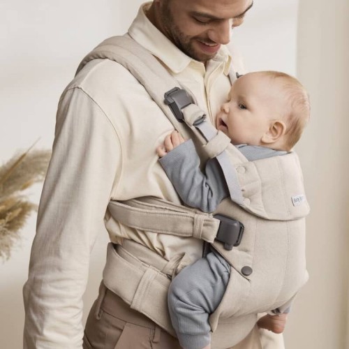 BABYBJORN - nosidełko Harmony, Woven Jasny Beż melanż