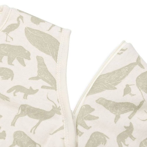 Śpiworek niemowlęcy całoroczny 70cm Animals Olive Green Jollein