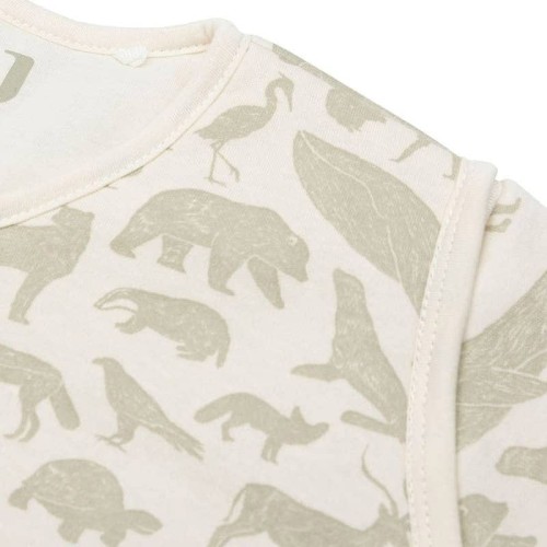 Śpiworek niemowlęcy całoroczny 70cm Animals Olive Green Jollein