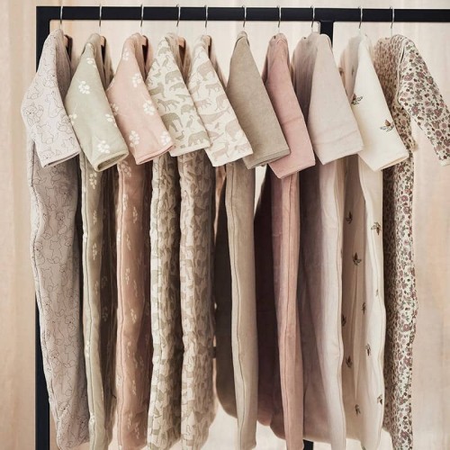 Śpiworek niemowlęcy całoroczny 70cm Animals Nougat Jollein
