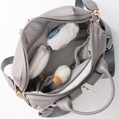 Plecak i torba dla mamy 2w1 MINI stone gray Joissy