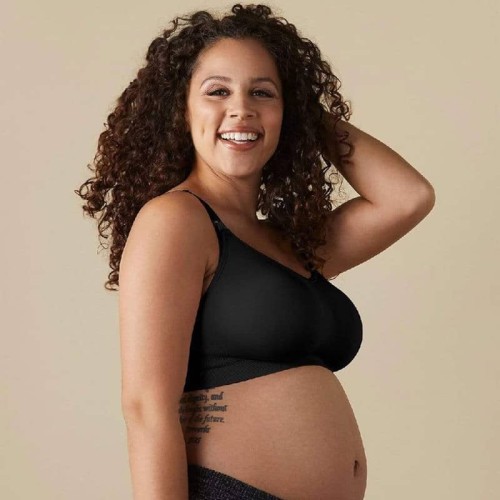 Biustonosz do karmienia Silk Seamless Full Cup czarny Bravado