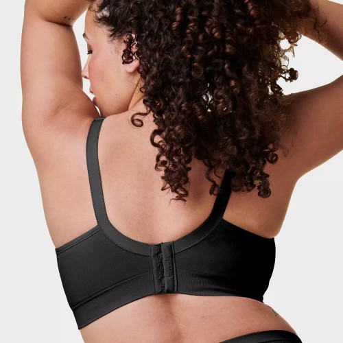 Biustonosz do karmienia Silk Seamless Full Cup czarny Bravado