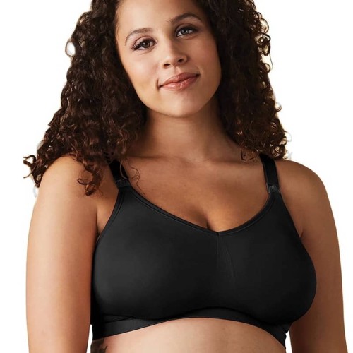 Biustonosz do karmienia Silk Seamless Full Cup czarny Bravado