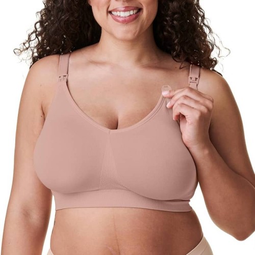 Biustonosz do karmienia Silk Seamless Full Cup beżowy Bravado