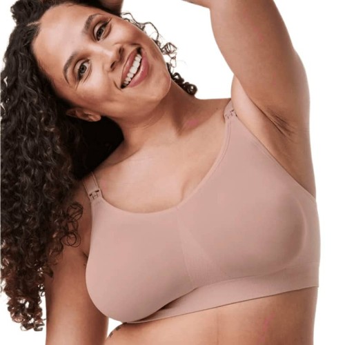 Biustonosz do karmienia Silk Seamless Full Cup beżowy Bravado