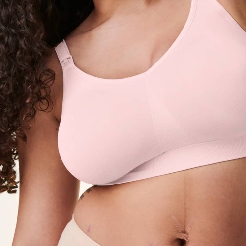 Biustonosz L, XL, XXL  do karmienia Silk Seamless chalk pink Bravado