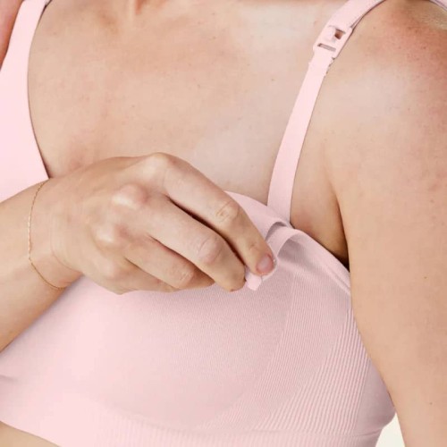 Biustonosz do karmienia Silk Seamless chalk pink Bravado