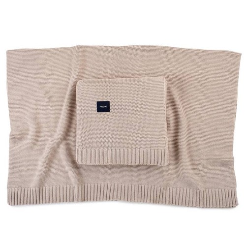 Kocyk bambusowy PUUKI Pure 80x100 cappuccino