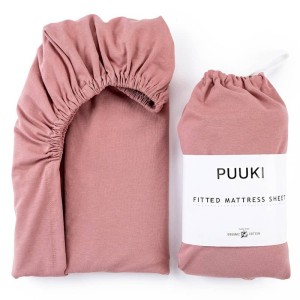 Prześcieradło z gumką 60x120 herbaciana róża Puuki