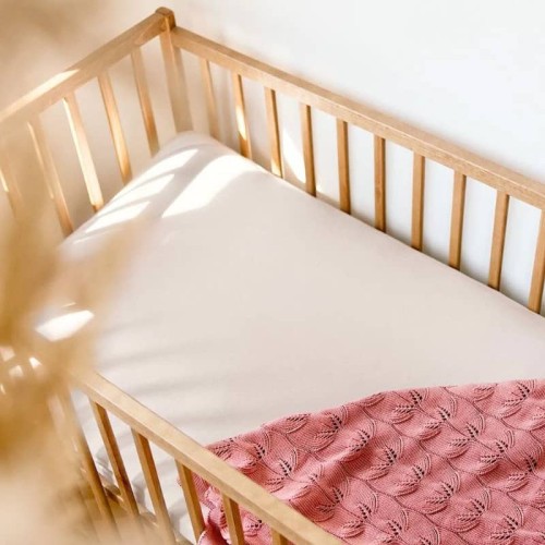 Prześcieradło PUUKI 60x120 pudrowy róż