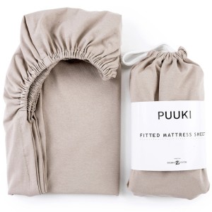 Prześcieradło z gumką 60x120 nugat Puuki