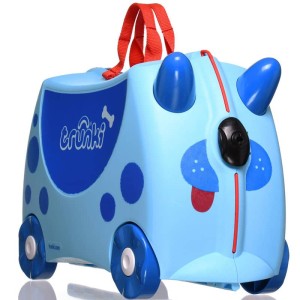 Walizeczka jeżdżąca miebieski pies Trunki