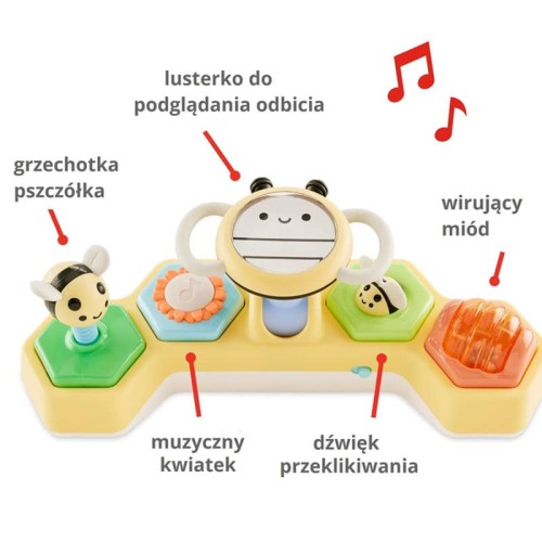 Skip Hop Zabawka Interaktywna Kierownica Pszczółka Farmstand 2w1