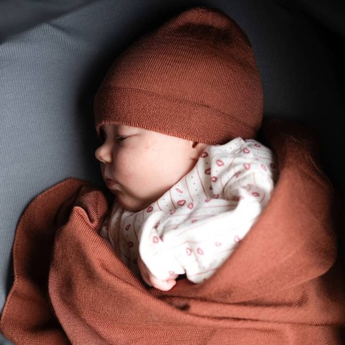 Zestaw wełna merino Cozy terrakota Amori Amori