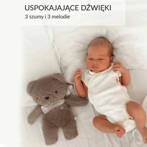 Szumiś Miś 5w1 – Szumiąca przytulanka z lampką i czujnikiem snu