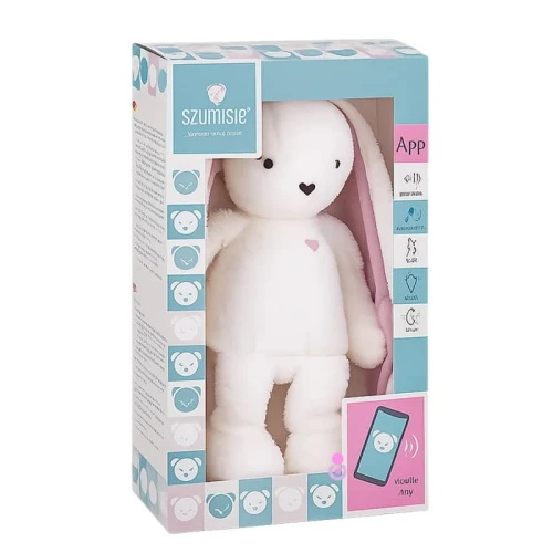 Szumiś 7w1 z aplikacją i lampką  – szumiący miś dla zdrowego snu dziecka