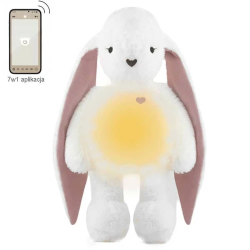 Królik z aplikacją 7w1 App ecru róż Szumisie