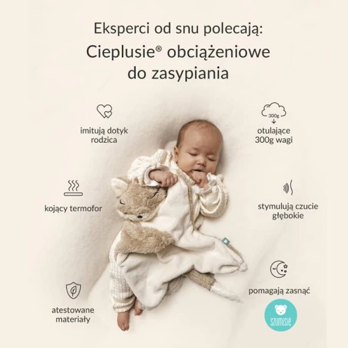 Ciepluś® - termofor obciążeniowy z naturalnym ziarnem od Szumisie