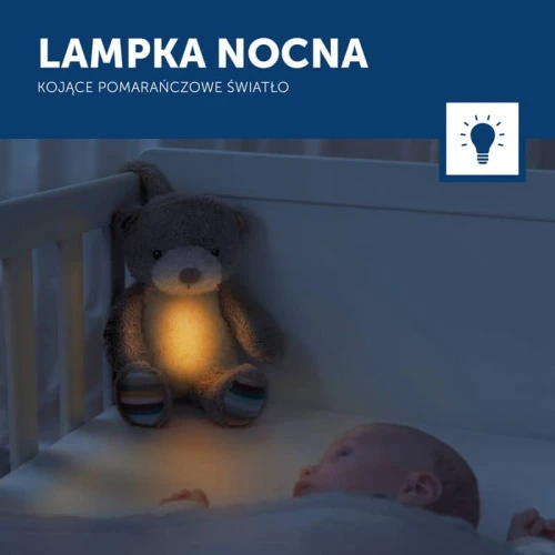 Usypianka i lampka nocna dla dziecka miś BRUNO | ZAZU