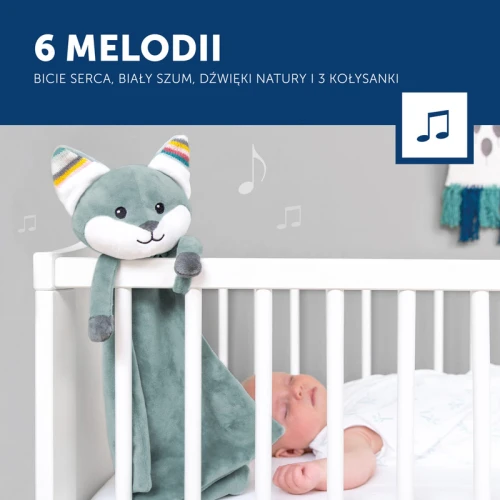 Przytulanka 6 melodii szumiąca lis Felix Zazu