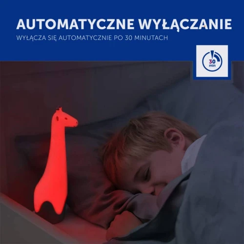 Automatyczne wyłączanie lampka z latarką żyrafa Gina Zazu