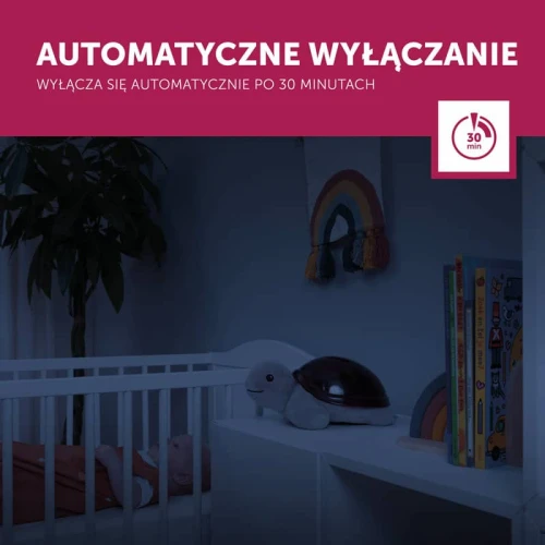 Projektor zachodzącego słońca żółw Tim Zazu automatyczne wyłączanie