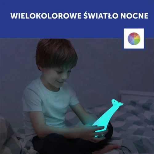 Lampka z latarką multikolor żyrafa Gina grey Zazu