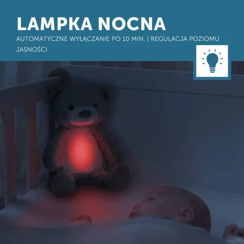 Zazu BRODY Trener Snu i Szumiąca Przytulanka Miś Blue