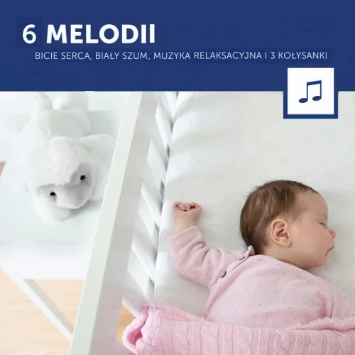 Przytulanka bicie serca, 6 melodii  owieczka Liz Zazu